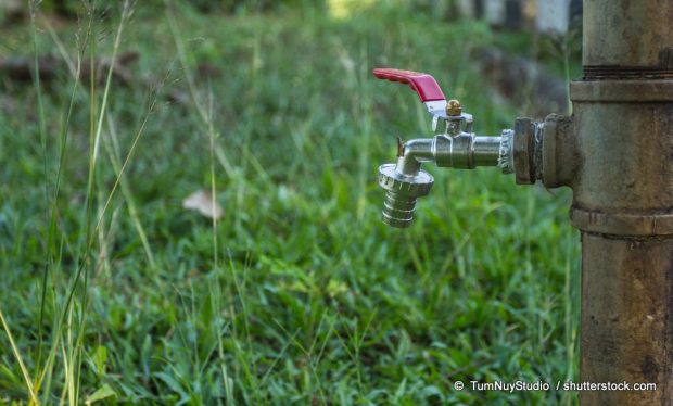 Leitungswasser im Garten