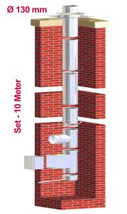 Schornsteinsanierung mit Einsetzen eines Edelstahlabgasrohres | Bild: Zitec