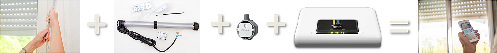 Rollo fernsteuern: Komponenten - Bildnachweise: [Bild 1] Picture-Factory fotolia.com; [Bild 2] Jürgen Fälchle fotolia.com; [Bild 3 und 4] Smartwares SmartHome; [Bild 5] nullplus fotolia.com
