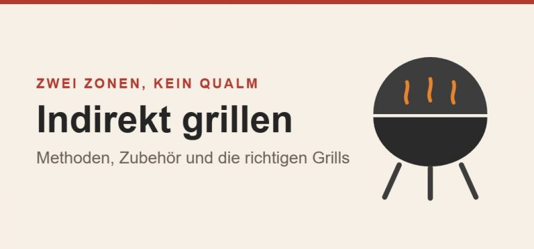 Indirekt grillen: Methoden, Zubehör und die richtigen Grills