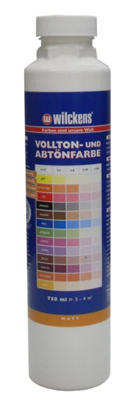 Wilckens® Vollton- und Abtönfarbe Weiß matt 750ml