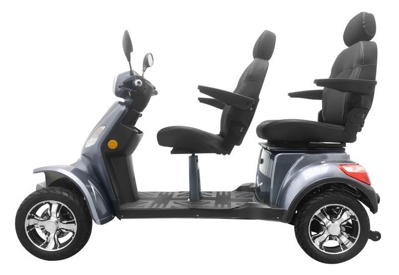 Seniorenmobil Vitale Duo 4000 Lith Elektromobil 2 Personen silber