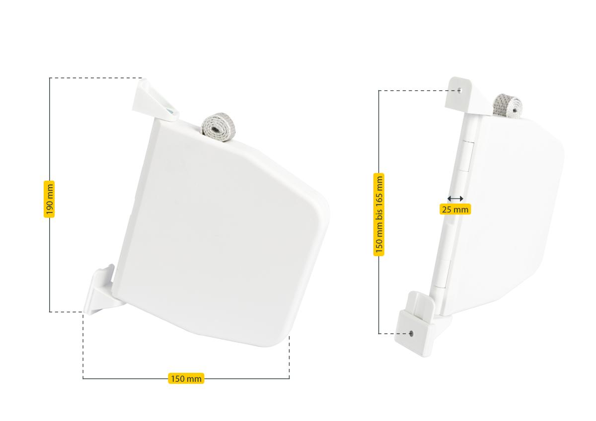 Aufschraubwickler für Rolläden MINI FLEXO weiß