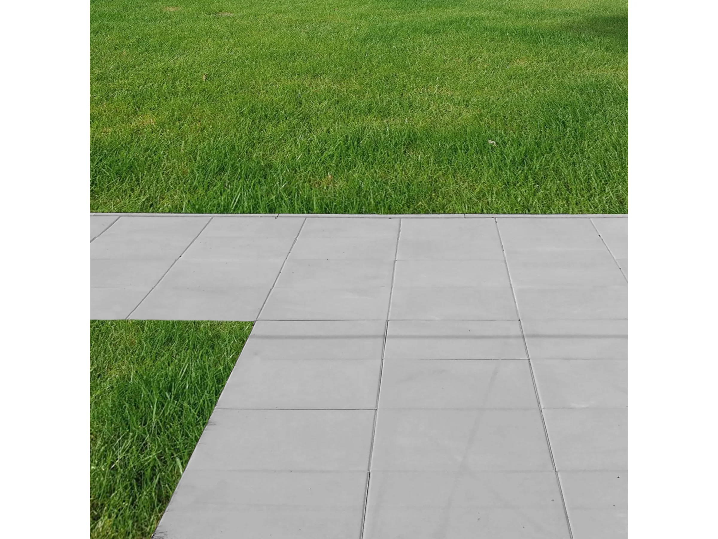 Gehwegplatte Zementgrau 30 x 30 x 4 cm mit Fase