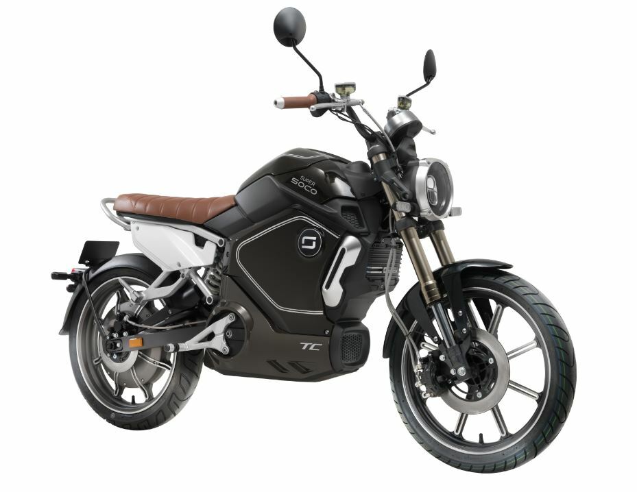 Super Soco TC ECO E Motorrad 45 km h schwarz 24AH