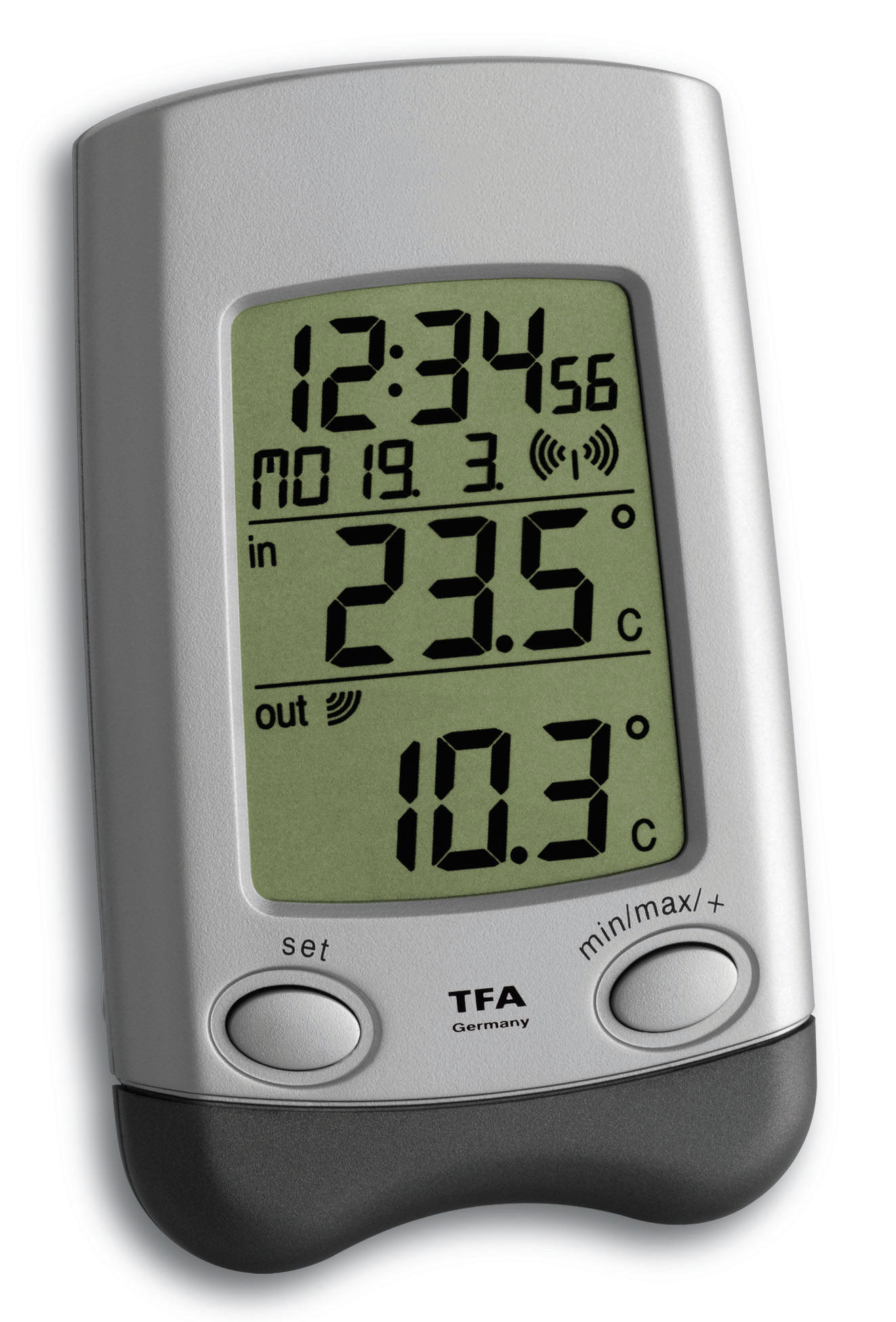 TFA Dostmann Innen-Thermometer (Analog, 15 x 206 mm, Holz)