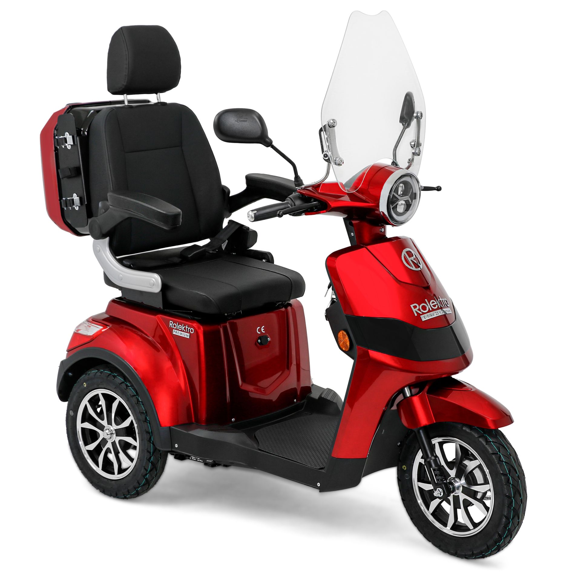 Rolektro, E-Trike 25 V.2 BG Premium rot 60V-20Ah Bleigel