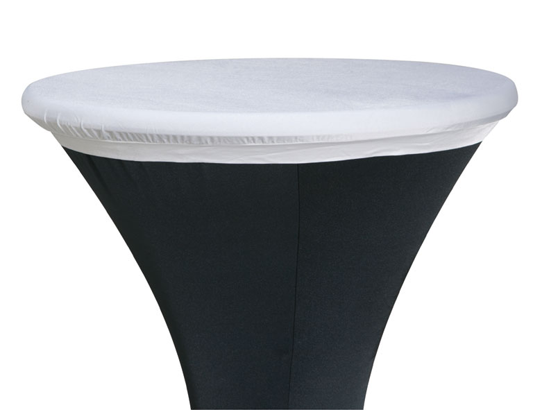 Tischplattenbezug Galactica weiß für Ø80cm