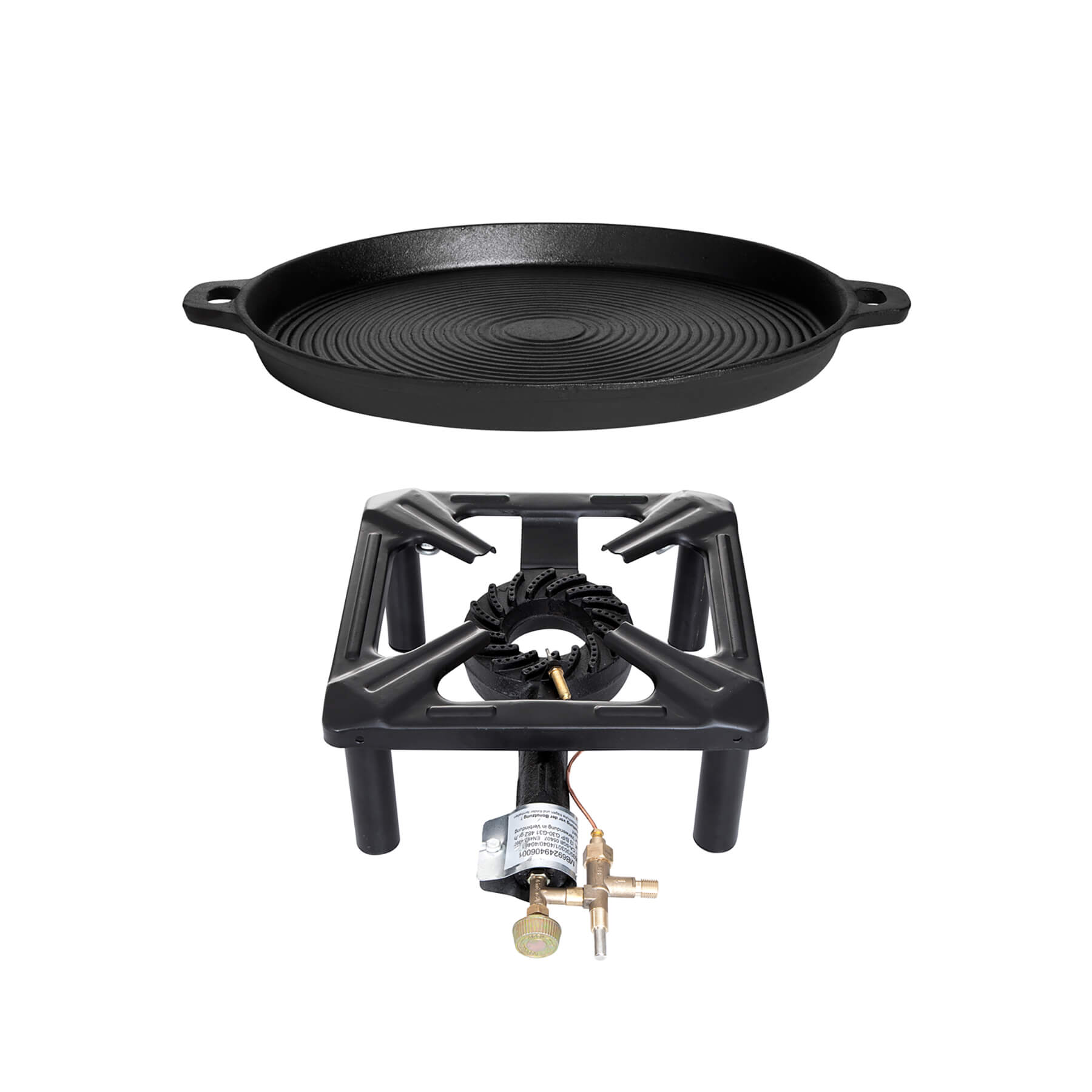 Paella World® HockerkocherSet klein mit Pfanne Ø35cm mit Zündsicherung