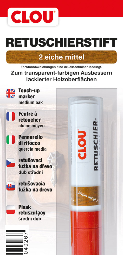 Retuschierstift Nr. 2 eiche mittel