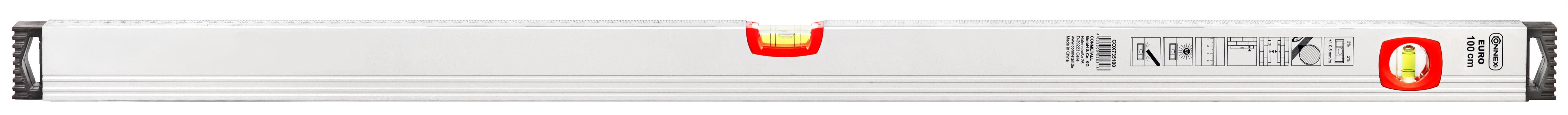 Wasserwaage 100cm Alu Gefälleanz 2%