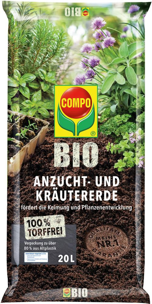 Compo Sana Bio Anzucht und Kräutererde 20 L