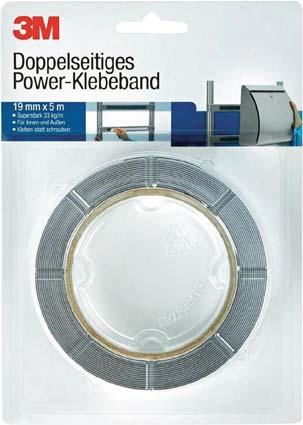3M Doppels. Power- Klebeband, 19mm x 5m