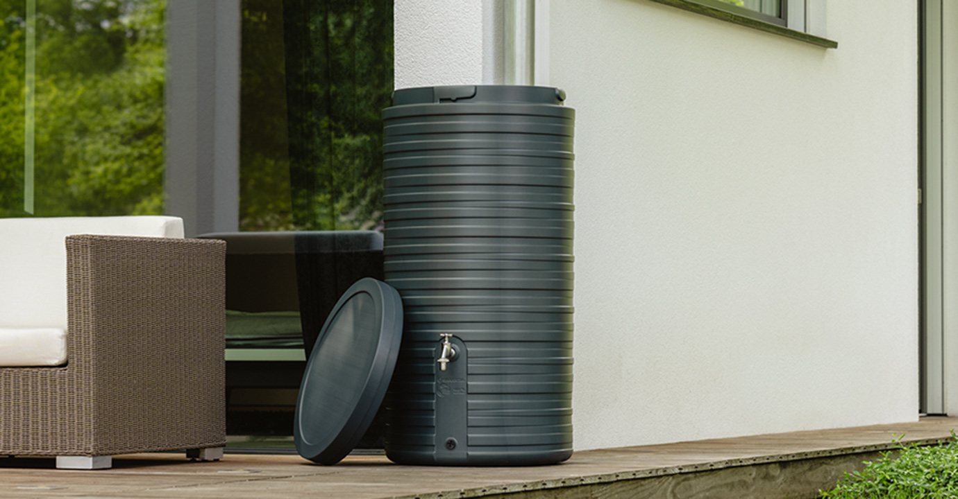 Garantia Regenspeicher Nordic, Classic Line, Graphite grey, 500 Liter