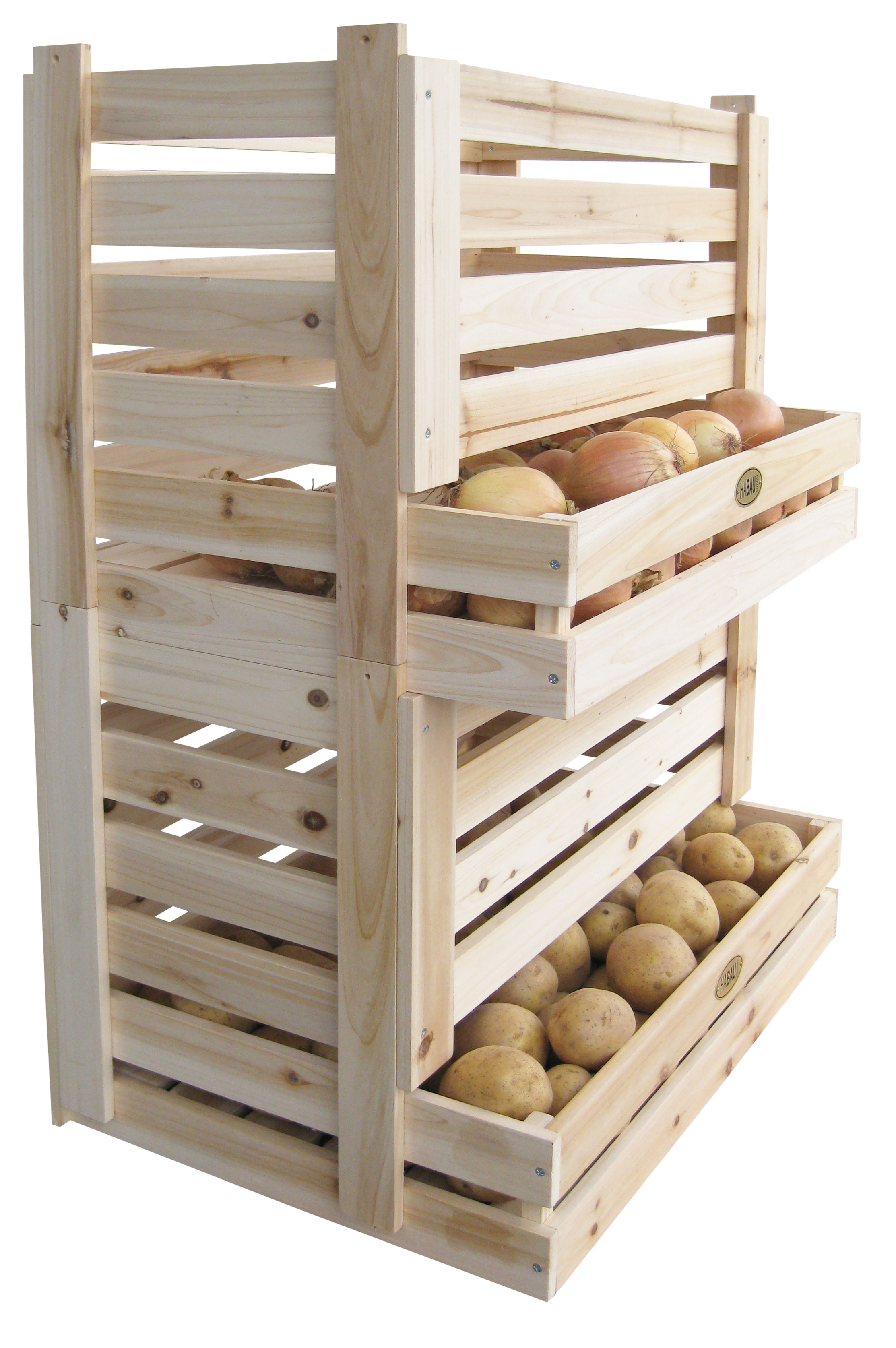Kartoffelkiste / Kartoffelhorde / Obstkiste Habau stapelbar