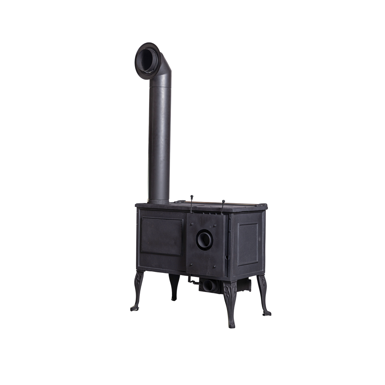 Holzherd Globe-fire Titan raumluftunabhängig Guss schwarz 8,8kW