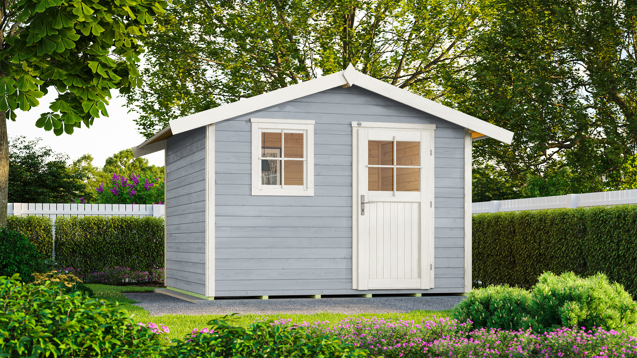 weka Gartenhaus 123 Gr.4 grau