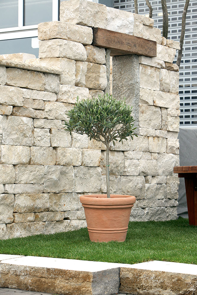 Geli Blumentopf / Pflanztopf Milano Ø 70 cm Terraoptik