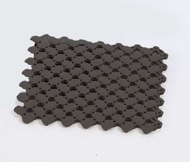 Eliga Bodenmatte PVC 20x20cm anthrazit grau