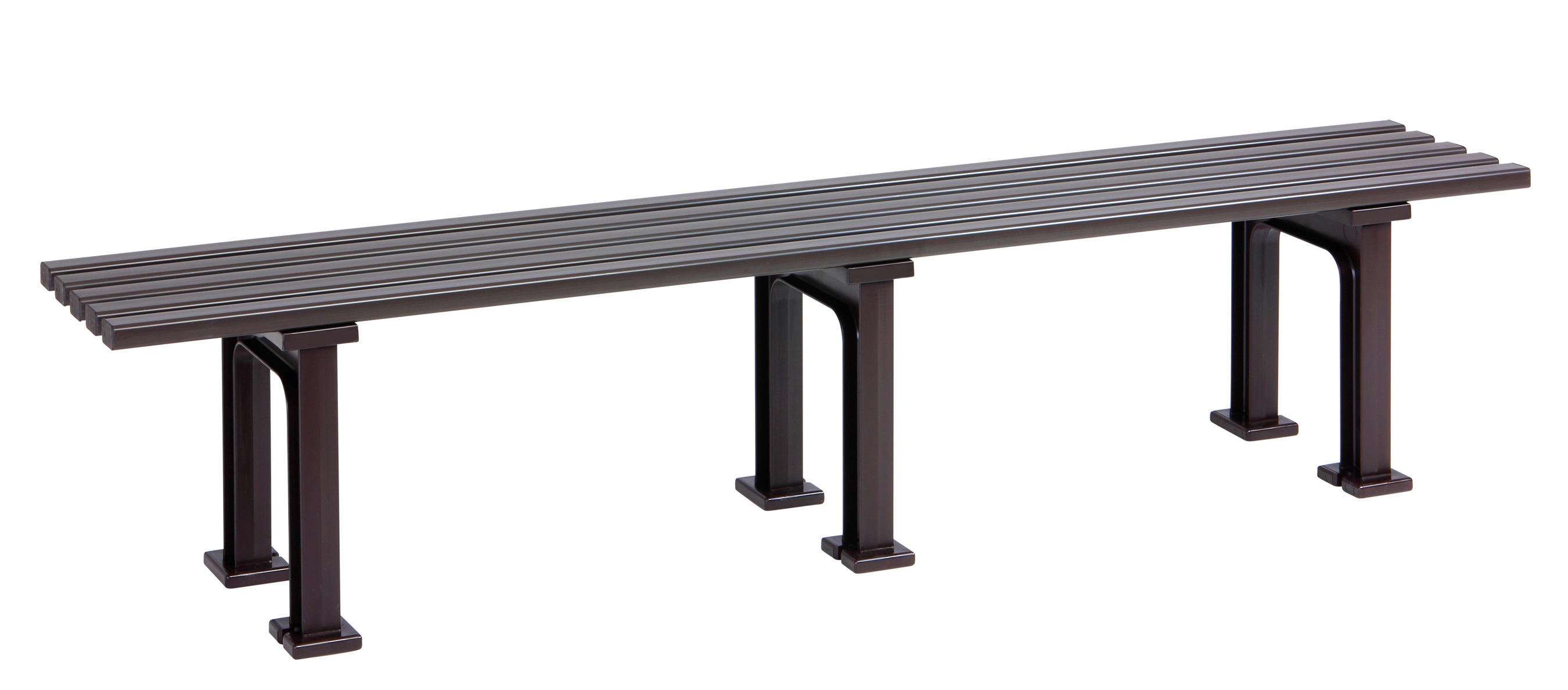 Blome Gartenbank / 4-Sitzer Bank Mono II Kunststoff braun 200cm