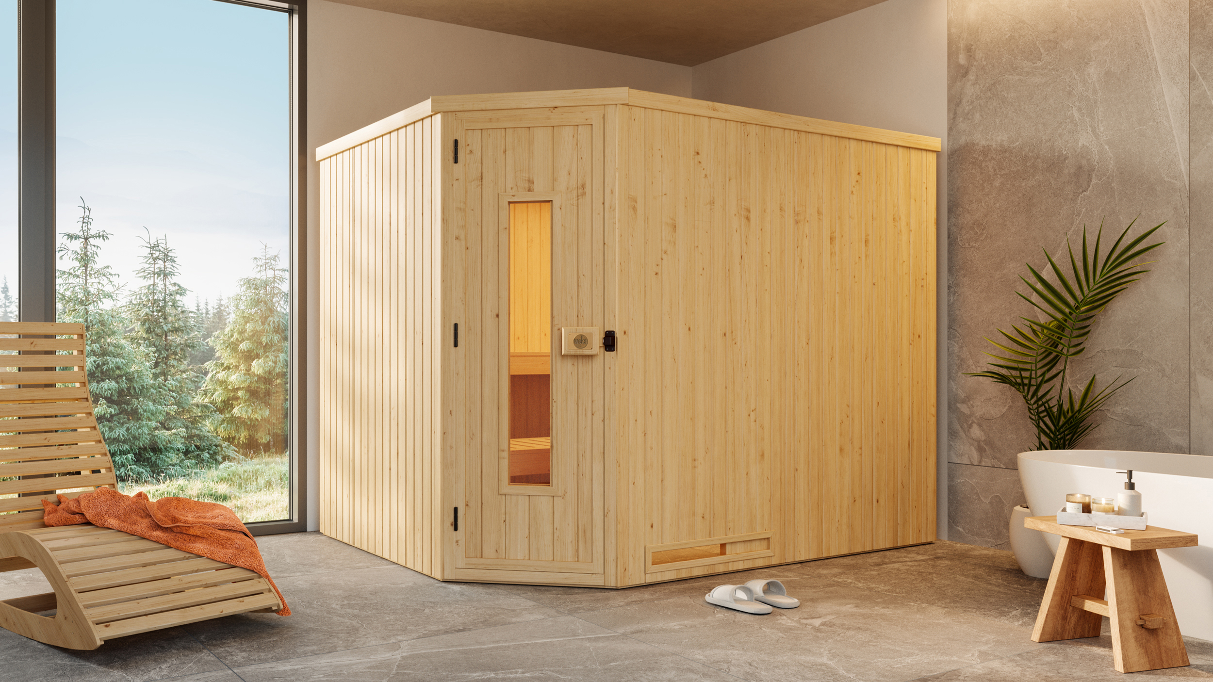 Weka Ecksauna VARBERG 4 HT