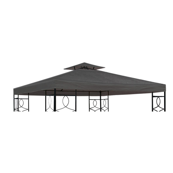 Ersatzdach mit PVC Beschichtung 298x298 cm anthrazit