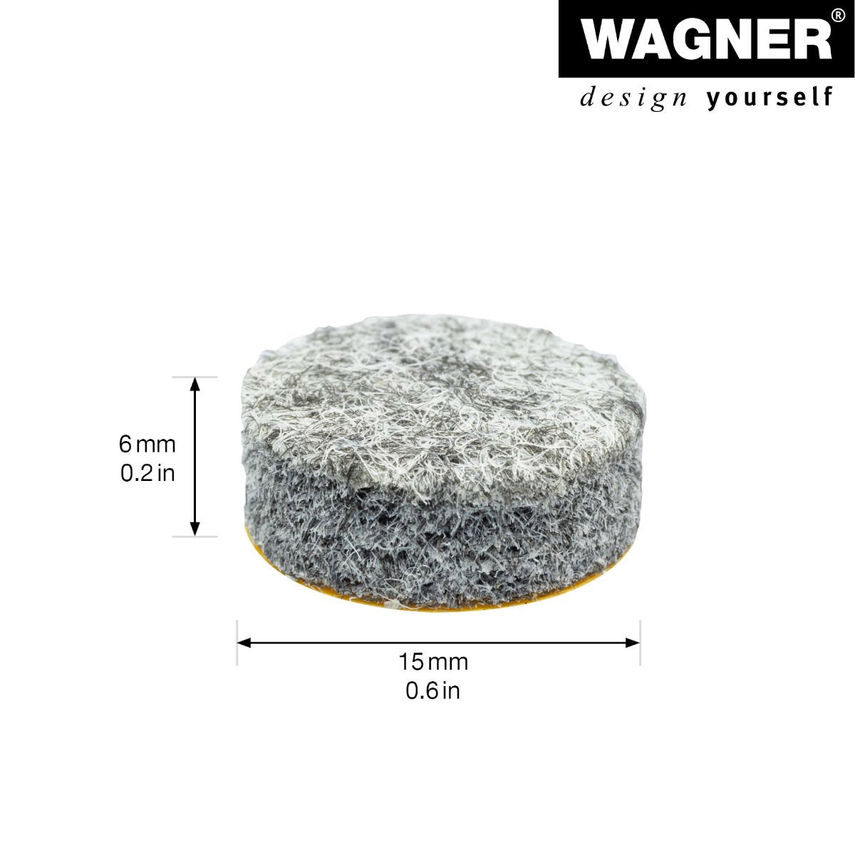 Topffüße Filz 16er Set 15x6 mm
