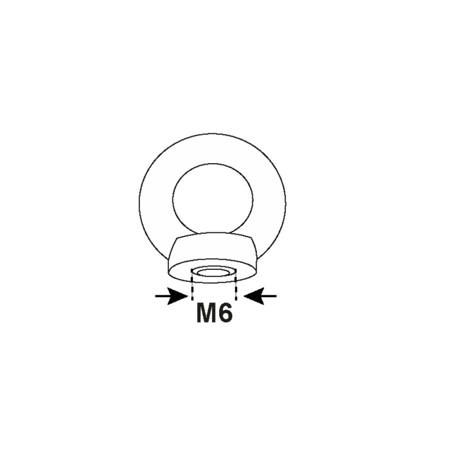 Ringmuttern M6 verzinkt DIN 582