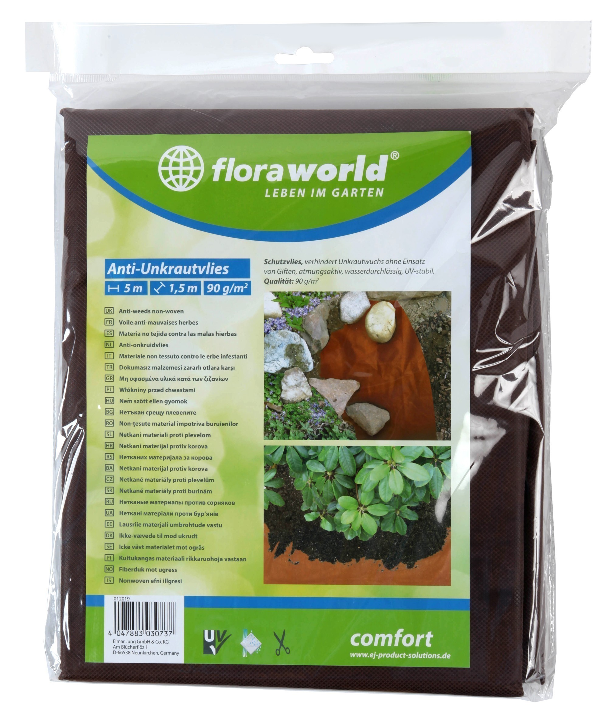 Unkrautvlies / Gartenvlies comfort floraworld 5x1,5m