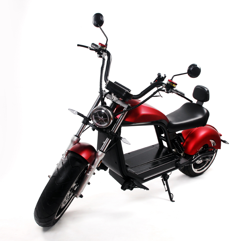 Elektro Roller 45Kmh E-Chopper C30-30 HL 6.0 rot-matt