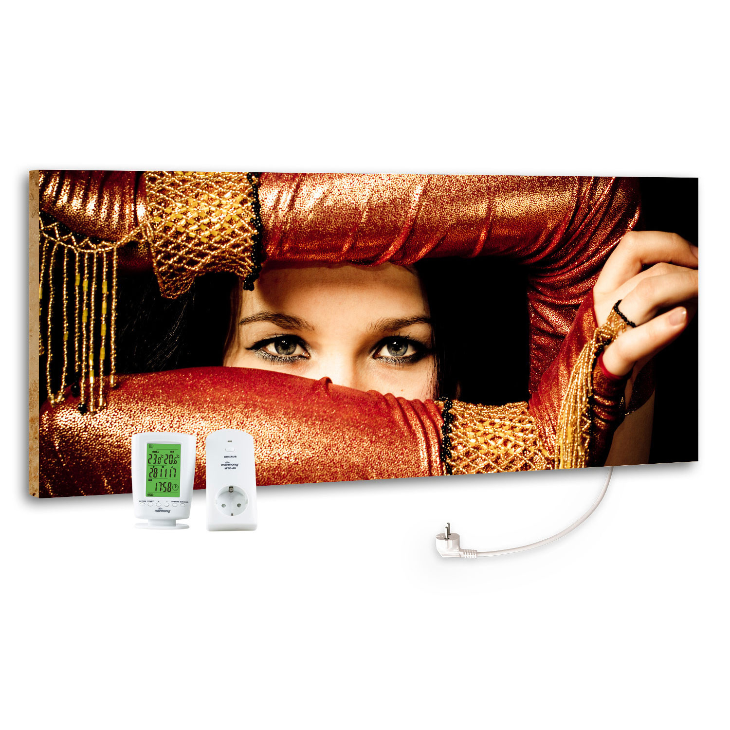 Marmony Infrarotheizung M800 PLUS Arabic Eyes + Thermostat 800W