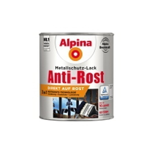 Alpina Rostschutzfarbe Anti Rost matt 750 ml RAL 7016 anthrazitgrau