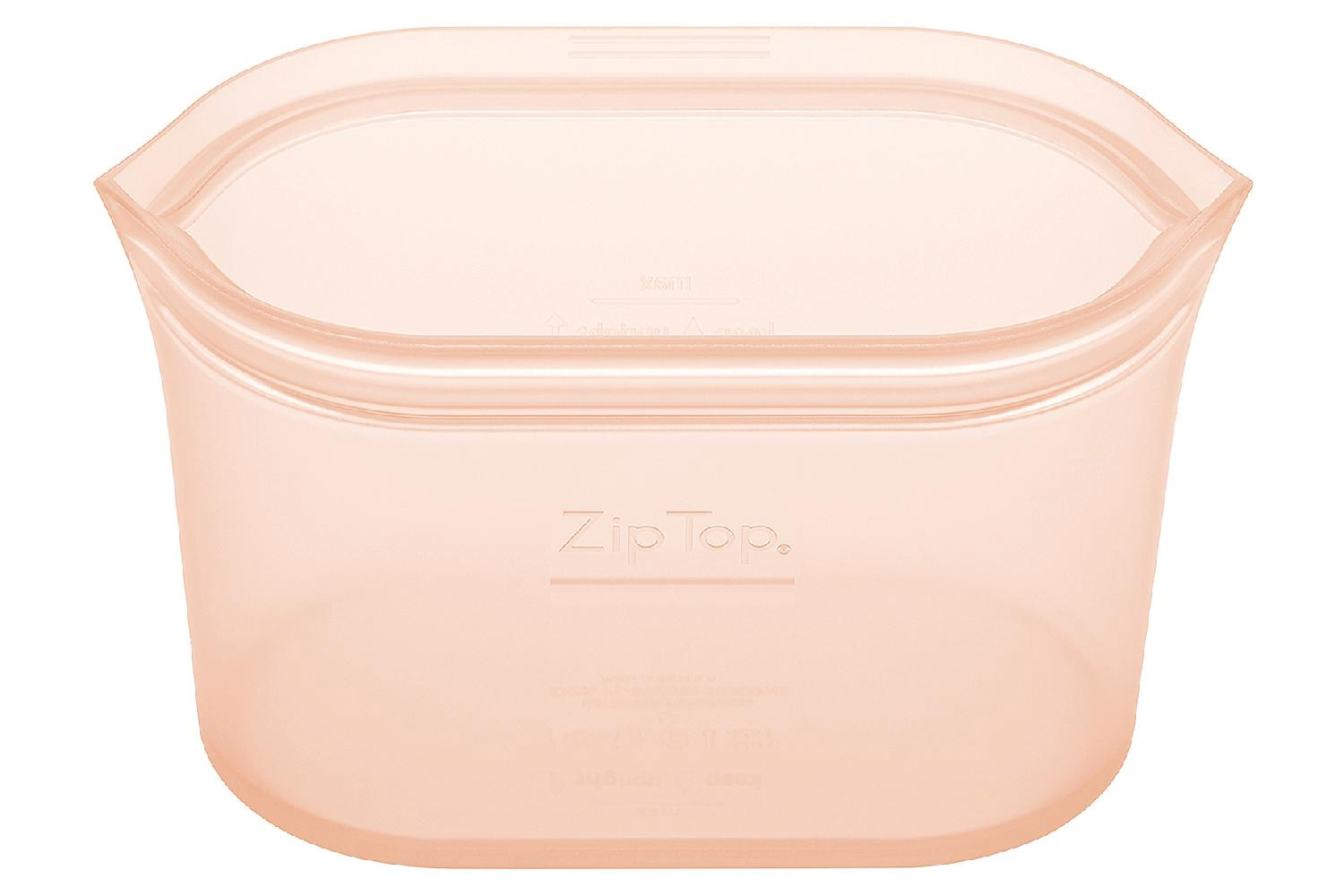 ZIP TOP SNACKBEUTEL MEDIUM DISH PEACH