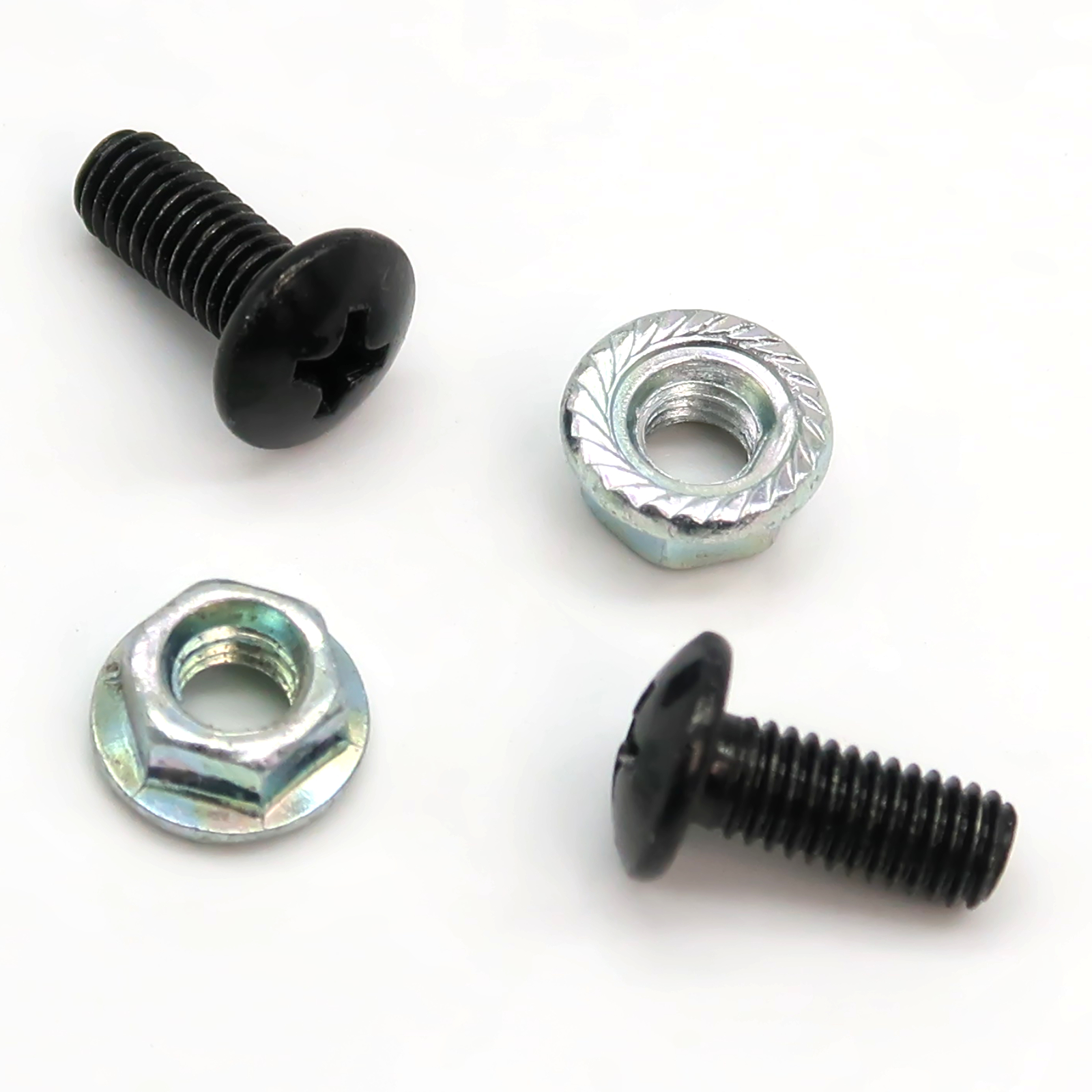 Rolektro Schrauben mit Muttern für Zusatzwiderstand, M5x12mm, 2 Stück