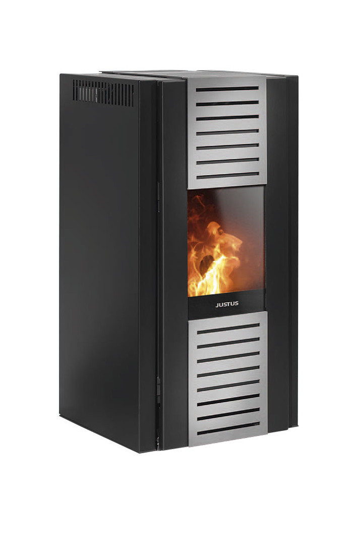 Pelletofen Justus Sirkos Aqua 2.0 wasserführend schwarz 9,4kW