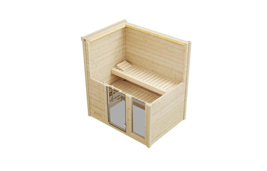 Weka Premium Massivholzsauna Bergen 7,5 kW BioS Gr. 1.8 Weka Premium Massivholzsauna Bergen 7,5 kW BioS Gr. 1.8