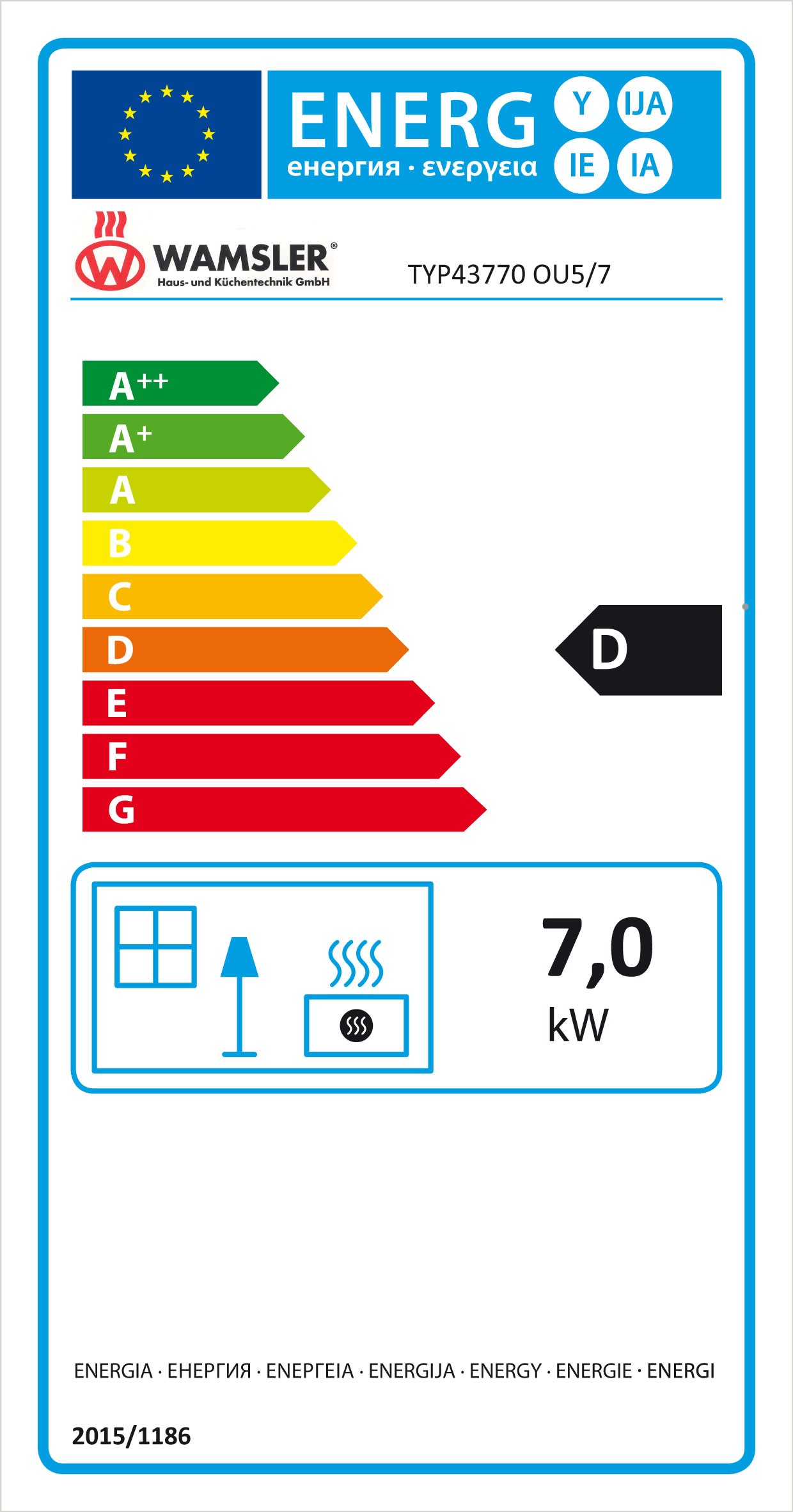 Ölofen Wamsler OU Rofan 5/7 Vario 7kW