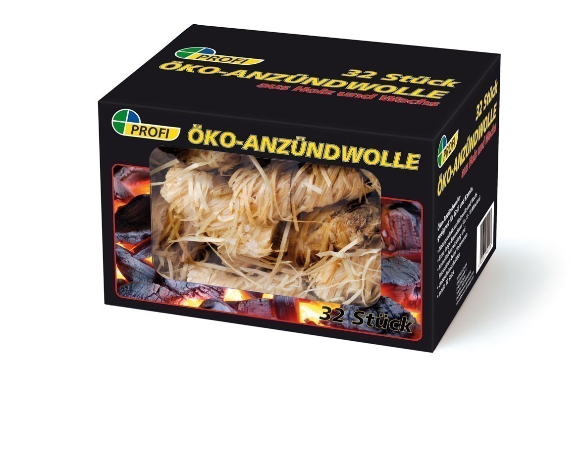 Öko Anzündwolle / Grillanzünder / Kamin Anzünder /