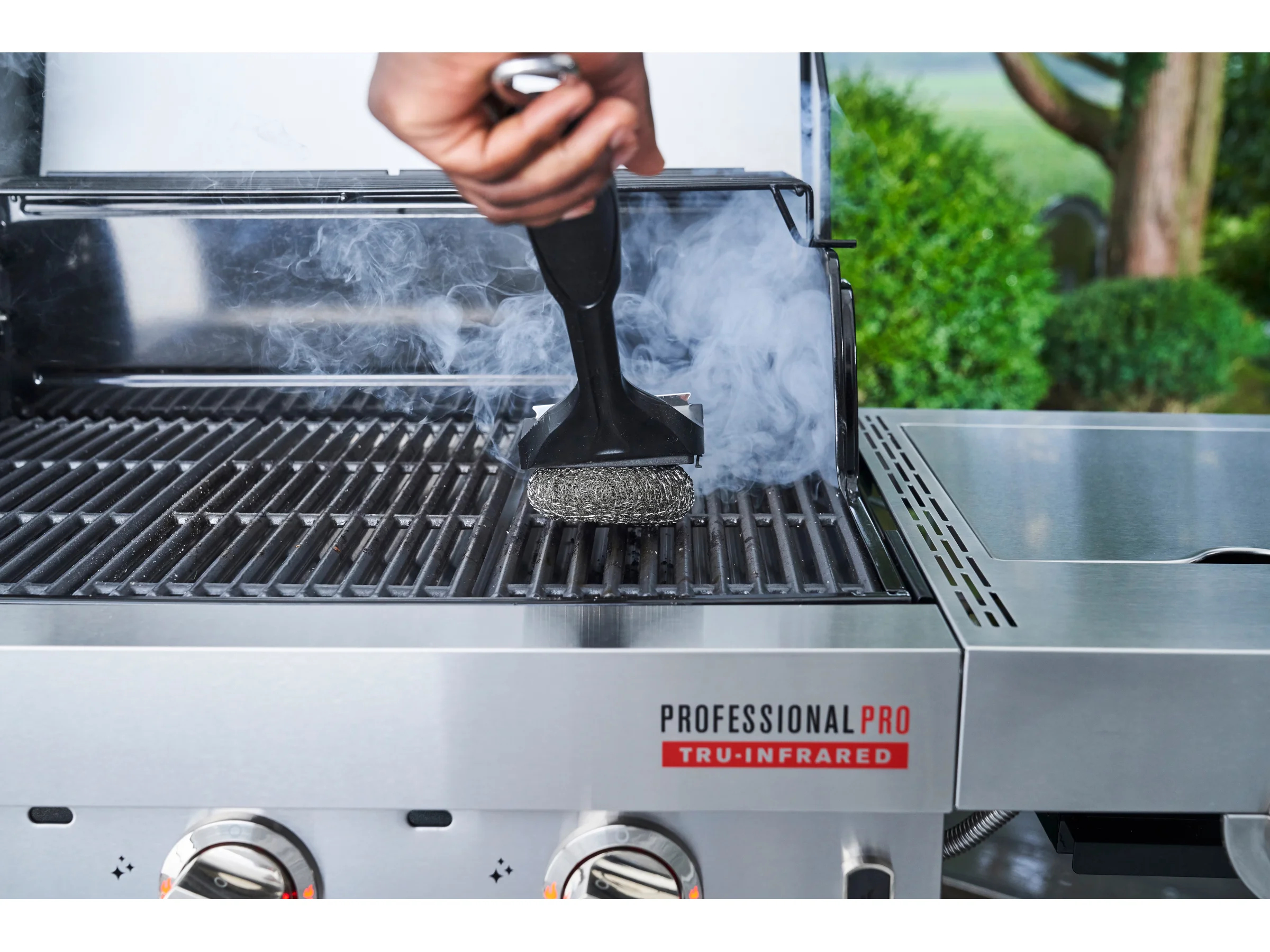 Char-Broil Ersatzbürstenkopf aus Stahlwolle Hot-Clean