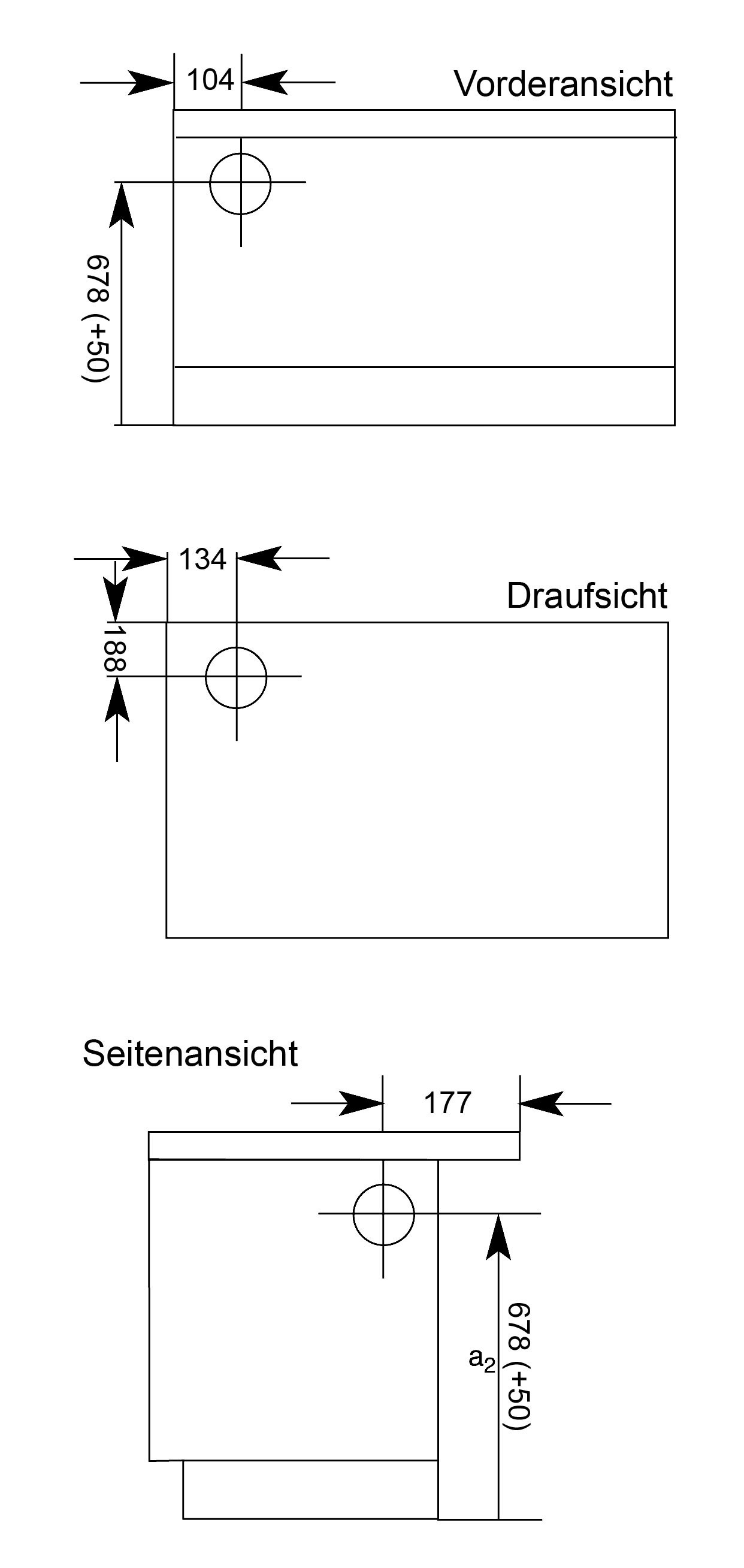 Küchenherd Wamsler K118CL Creative-Line schwarz Stahlfeld Ans links