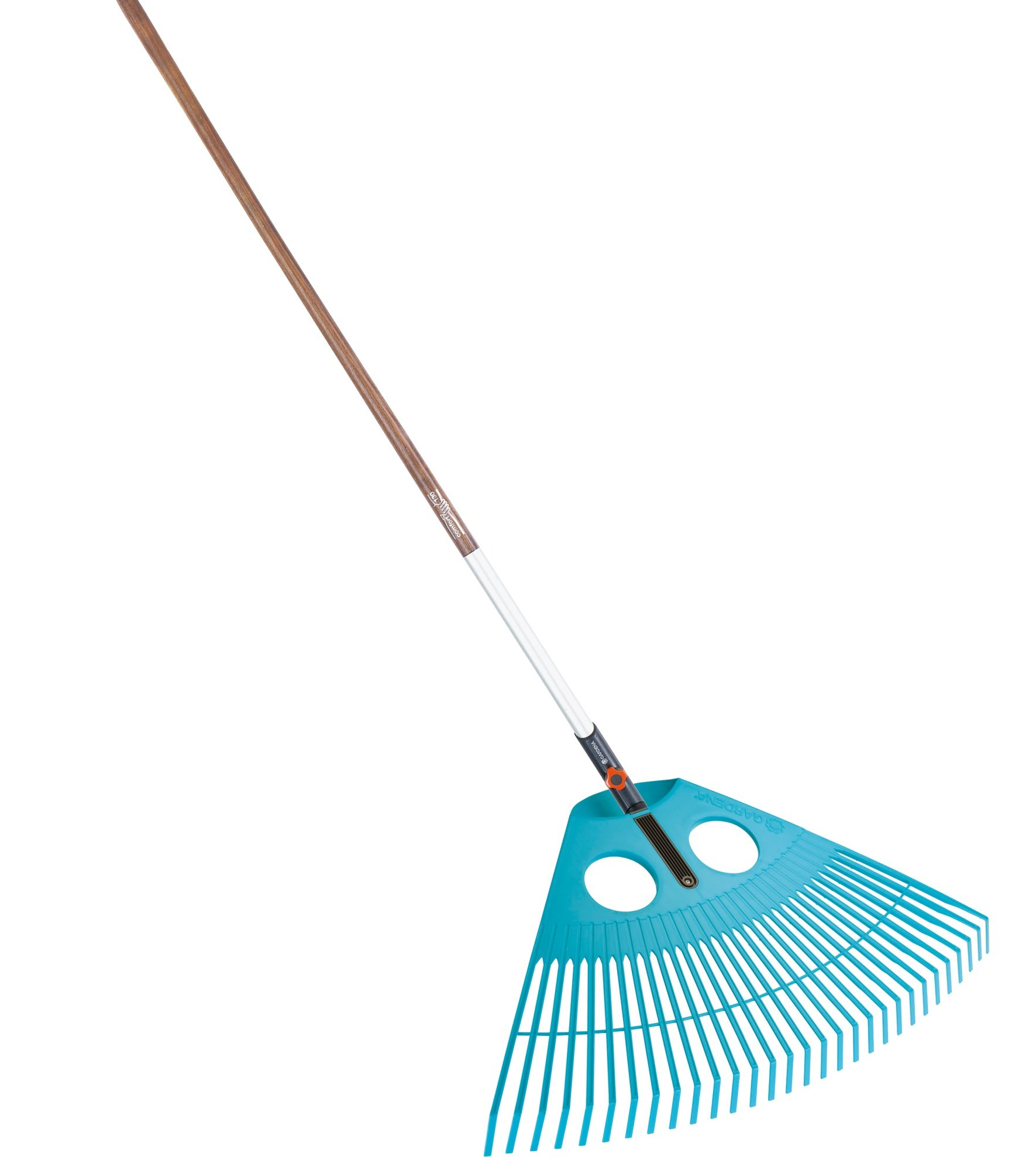 GARDENA combisystem Kunststoff Fächerbesen XXL / Holzstiel FSC03106-20
