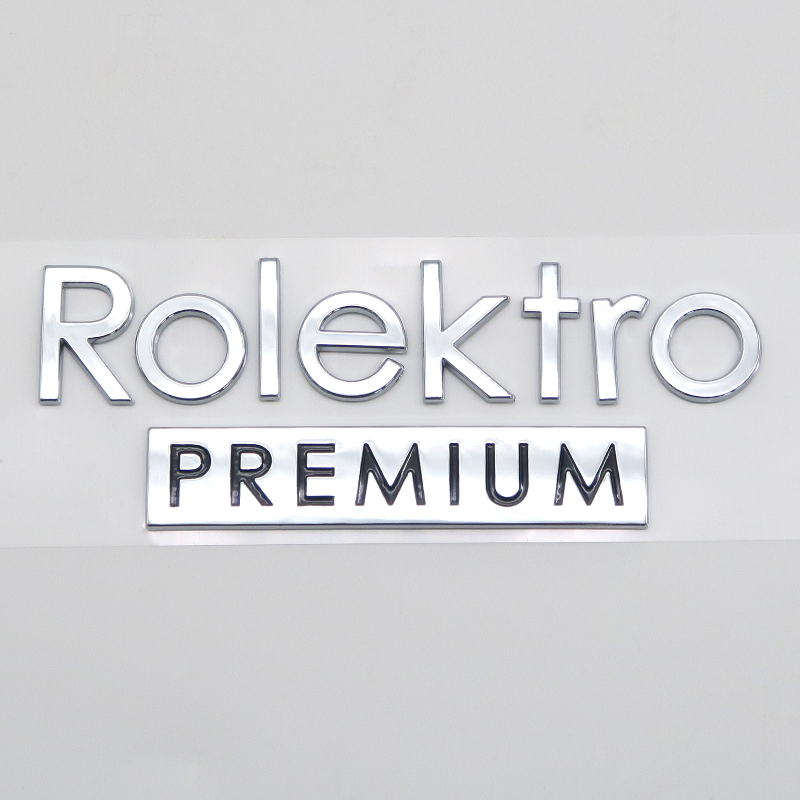 Rolektro Aufkleber, Rolektro Logo, PREMIUM, Metalloptik