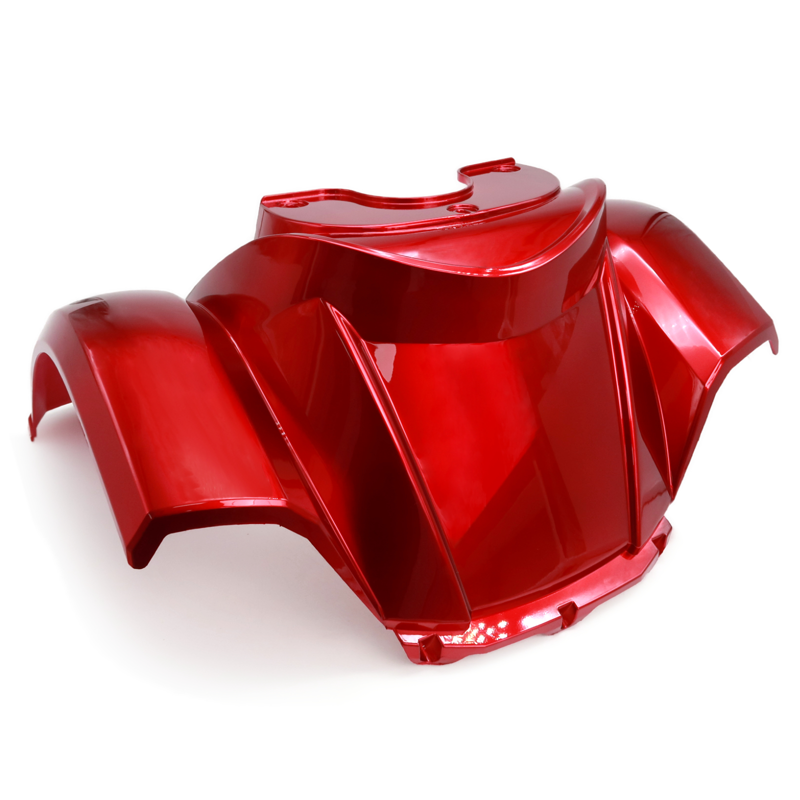 Rolektro Verkleidung, Frontschürze unten, Rot, neues Design für Quad