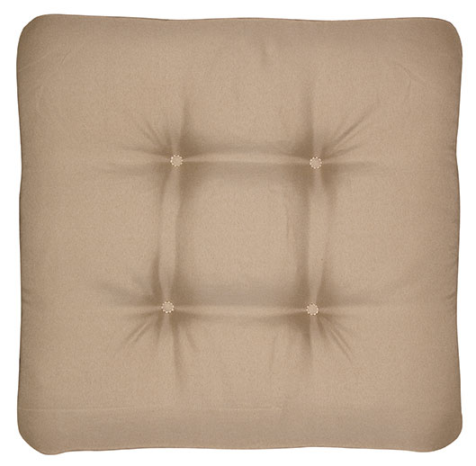 Sitzkissen / Stuhlkissen quadratisch 45 x 45 cm Look D 846 greige
