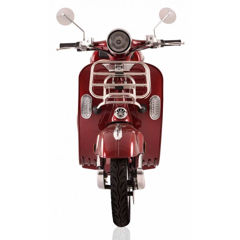 Elektroroller Retro 72 / Motorroller Ginabella Classico rot Lithium