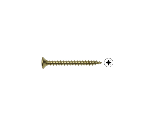 SWG Uni Allzweckschraube vermessingt Linsensenkkopf 3,5x16mm 16 Stück