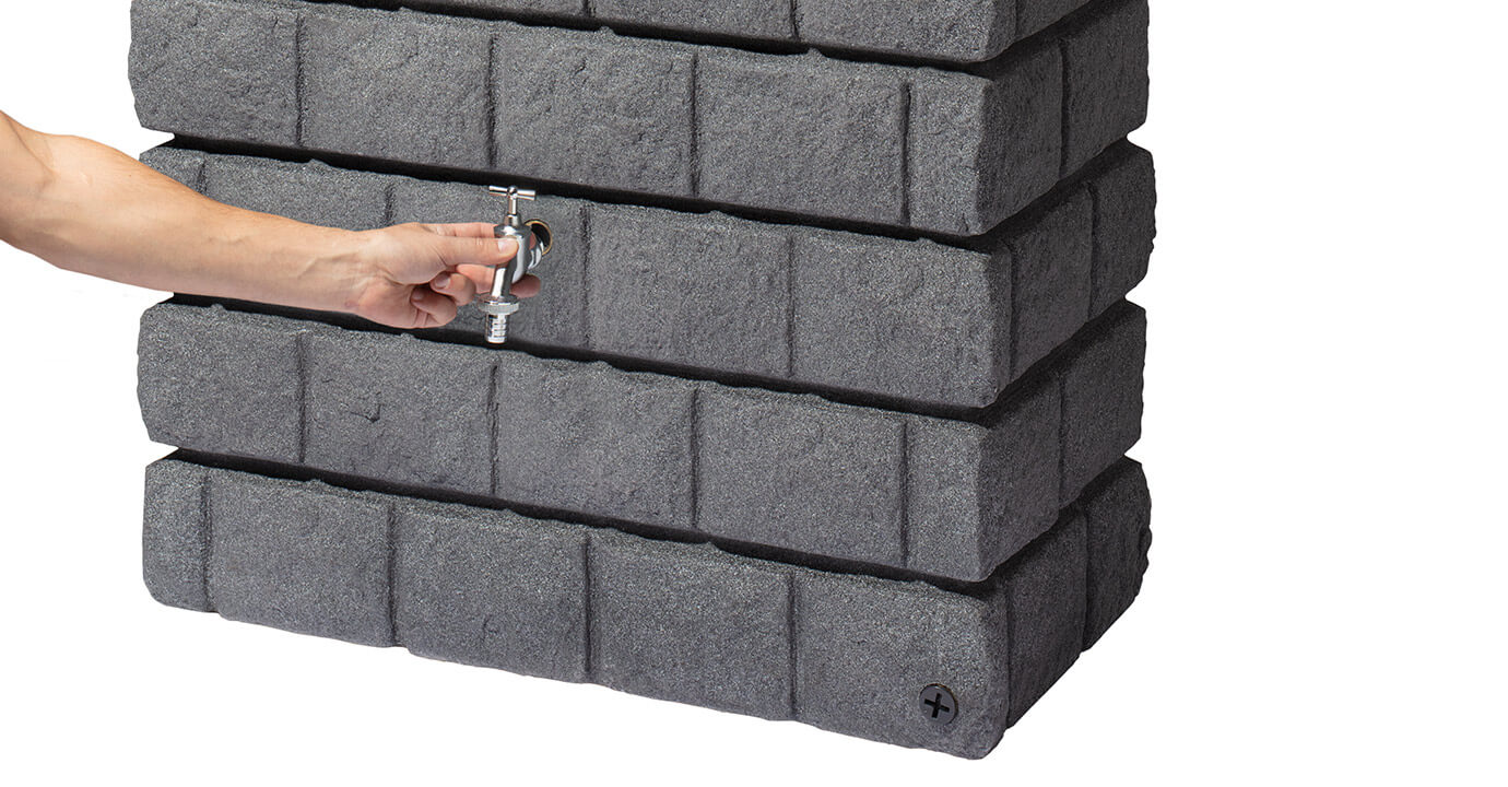 Garantia Rocky Junior Wandtank darkgranite, 300 Liter