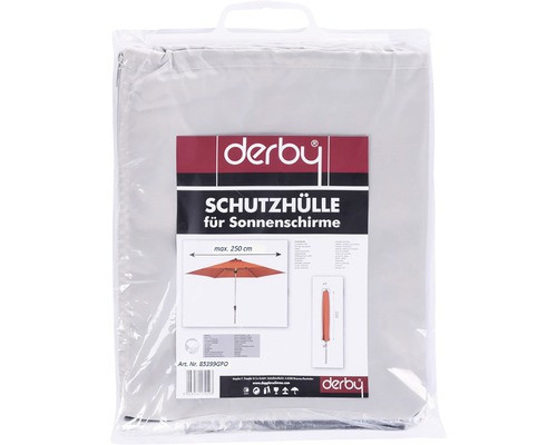 Derby Schutzhülle für Doppler Sonnenschirme bis Ø 250cm grau