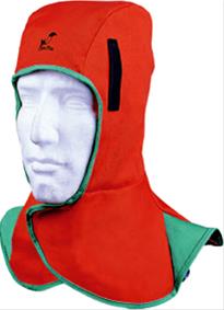 Kopf- und Nackenschutz Stoff orange