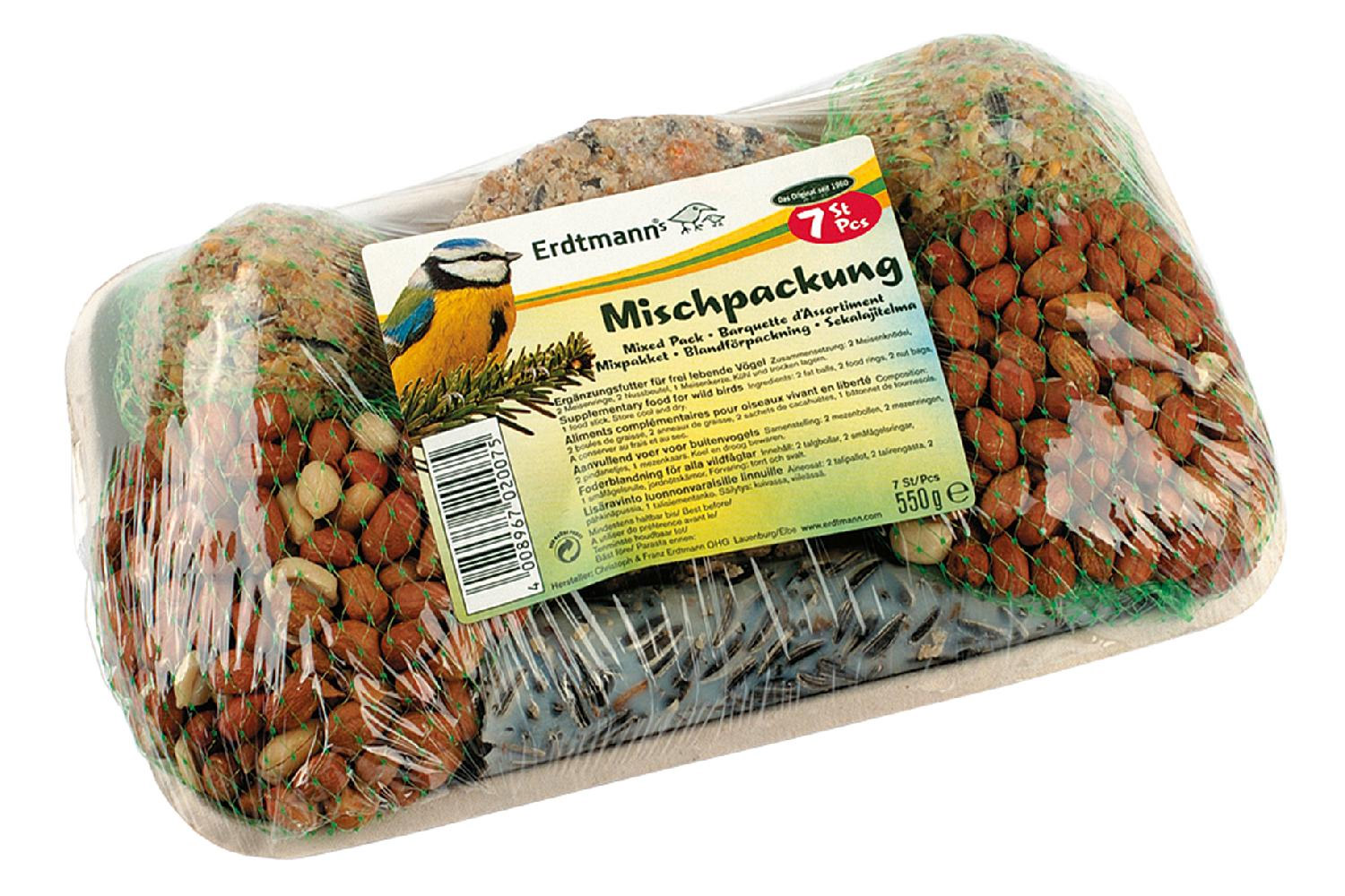 Mischpackung 7-teilig Vogelfutter